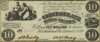 Gallery image for Confederate States of America p27b: 10 Dollars